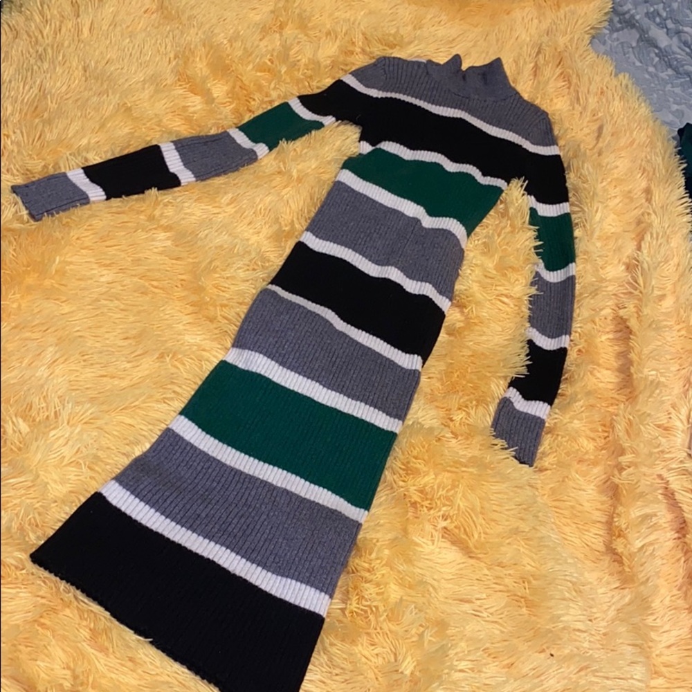 Tight fitted turtle neck dress